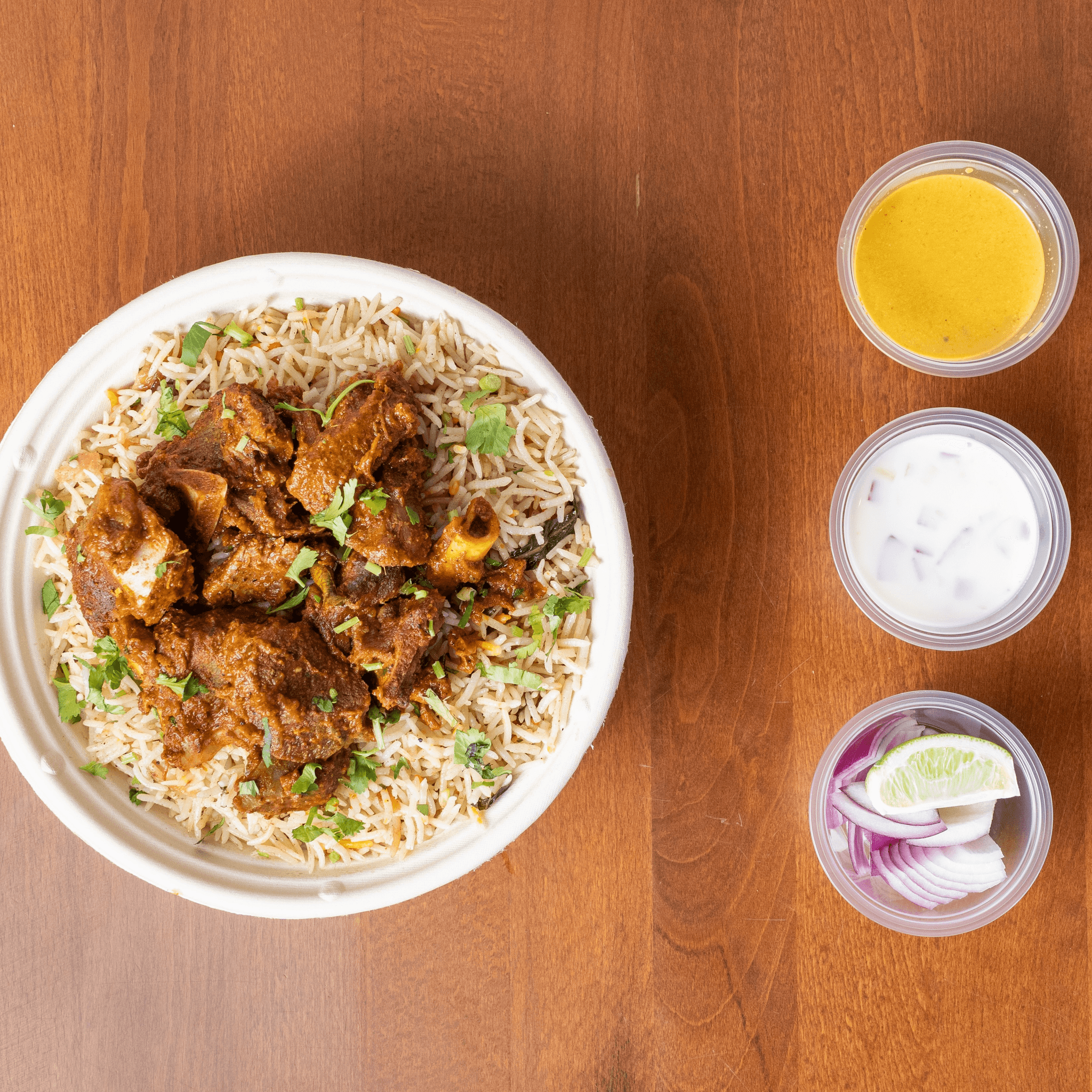 Mutton Dum Biryani.