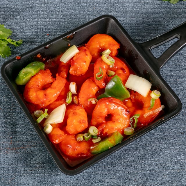 Shandaar Chilly Shrimp.