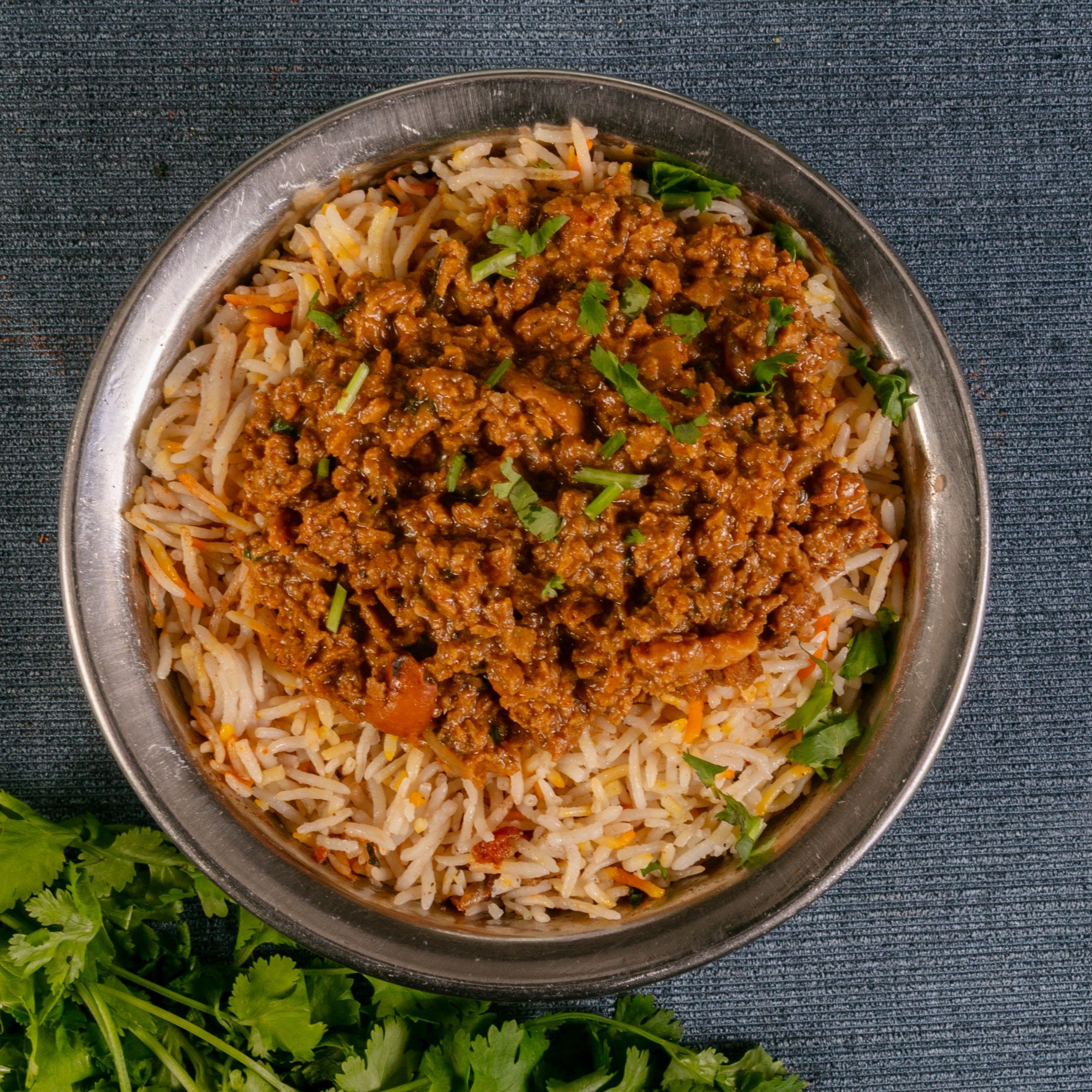 Gosha Mahal Kheema Biryani.