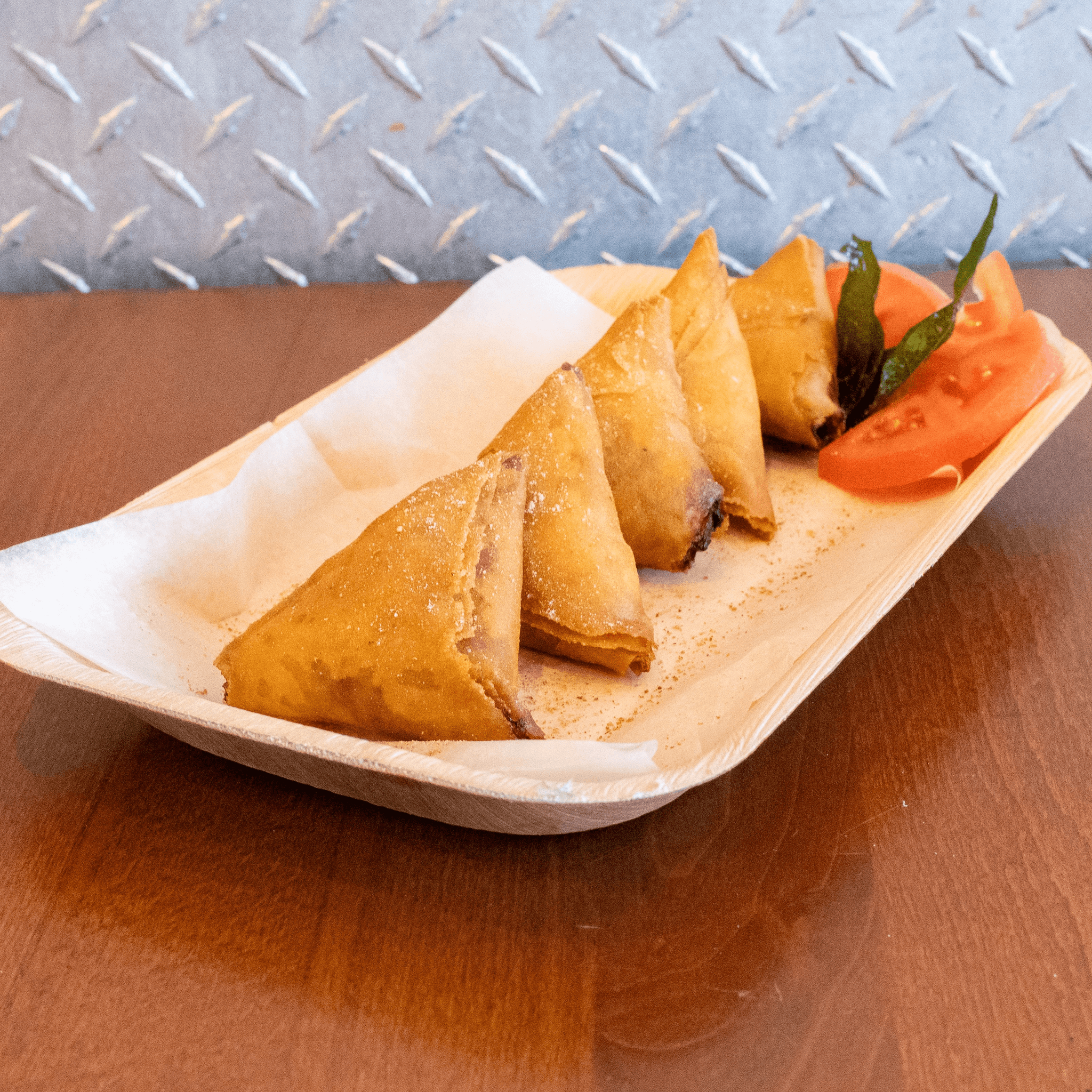 Crunchy Onion Samosa.