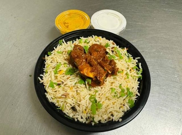 Goat Fry Biryani 64 Oz.