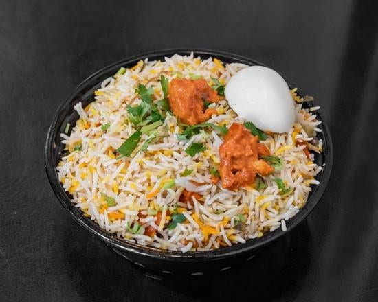 Boneless Chicken 65 Biryani.